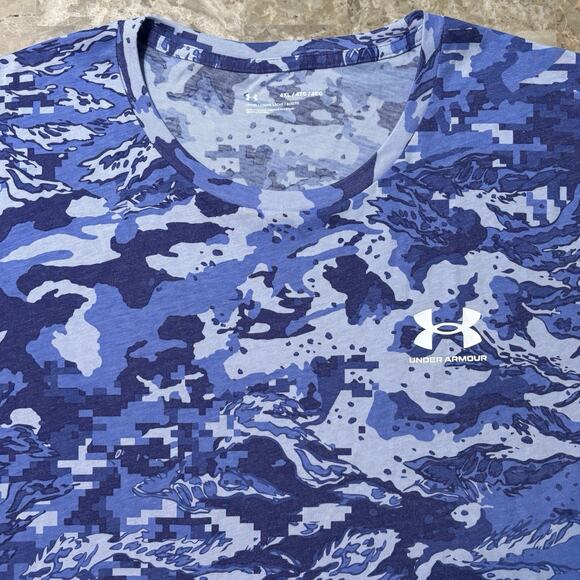 Under Armour Shirt Mens 4XL ABC Camo Short Sleeve Tee Digital Tiger Gym Stretch - Picture 1 of 8